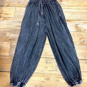 Stone wash pants